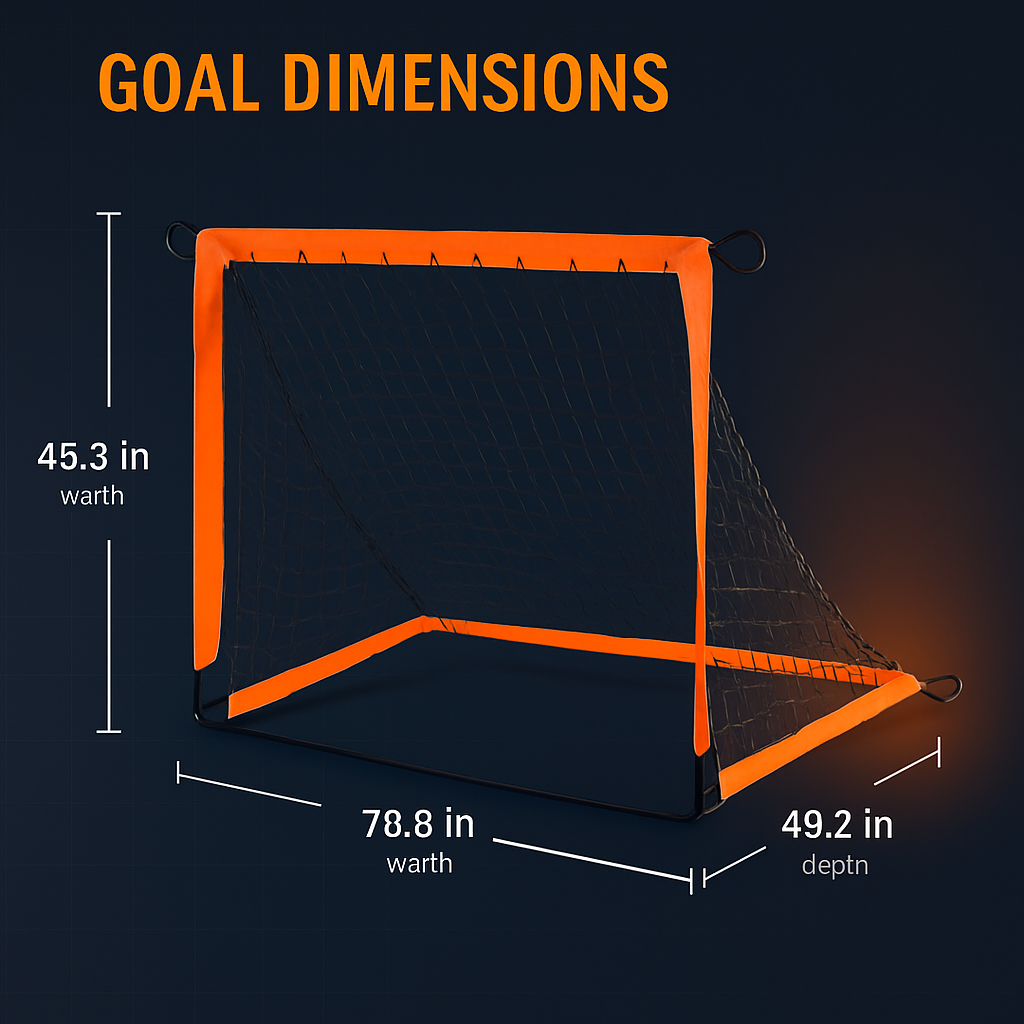 Kids Portable Soccer Goal Set | Two 6×4 ft Goals | Agility Ladder | 10 Cones | Ages 3+ | iMounTEK