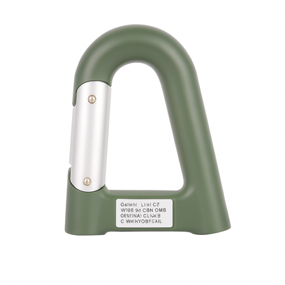Carabiner Power Bank with LED Flashlight & Compass – 2200mAh | Hiking & Camping