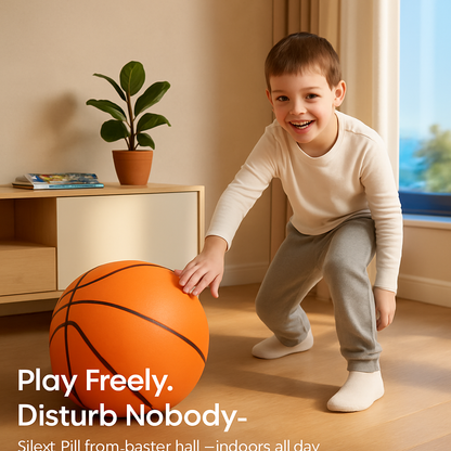 Silent Foam Basketball | PU Foam | Near-Silent Indoor Play | iMounTEK | With or Without Hoop