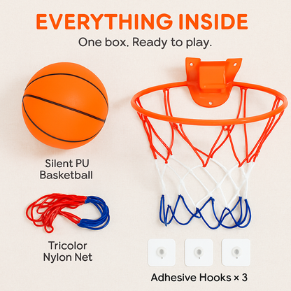 Silent Foam Basketball | PU Foam | Near-Silent Indoor Play | iMounTEK | With or Without Hoop