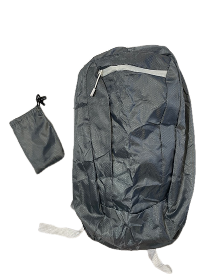 River Country Gear Packable Day Pack – 2.5 oz, 11”×17”×6”, Built-In Stuff Sack – Gray