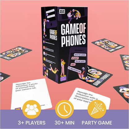 Game of Phones – Smartphone Card Game | 3+ Players, Ages 13+