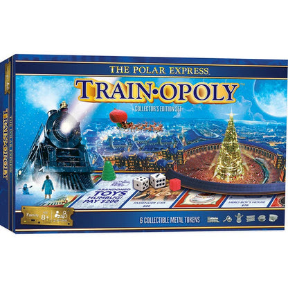 The Polar Express Train-Opoly Board Game | Holiday Monopoly-Style Game - Niksstuff