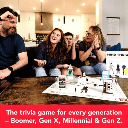Mind the Gap — A Trivia Game for the Generations | Deluxe Edition | 2+ Players | Ages 10+