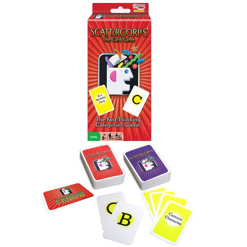 Scattergories Card Game | Portable Party Card Game | Ages 8+ - Niksstuff