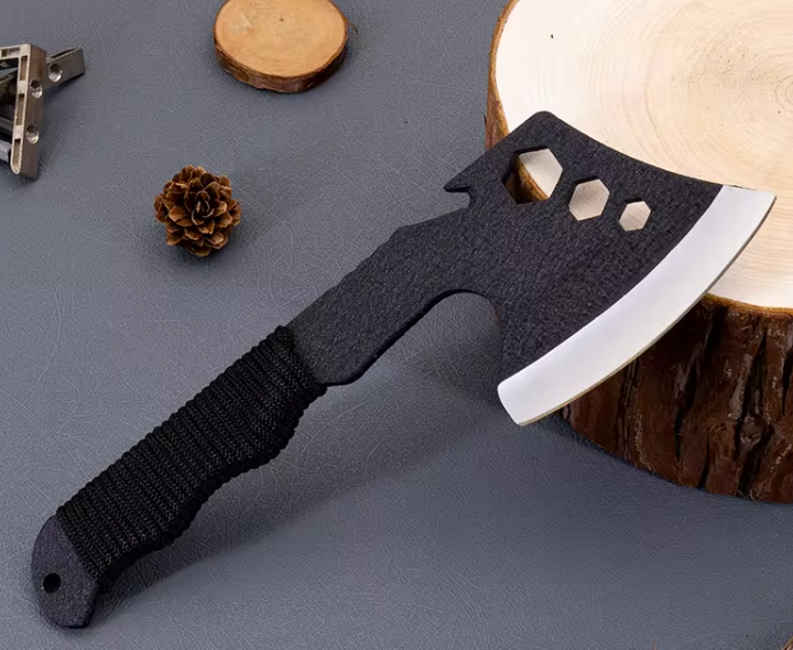 River Country Gear Camping Hatchet with Rope – Steel Blade, Ergonomic Handle, Multipurpose