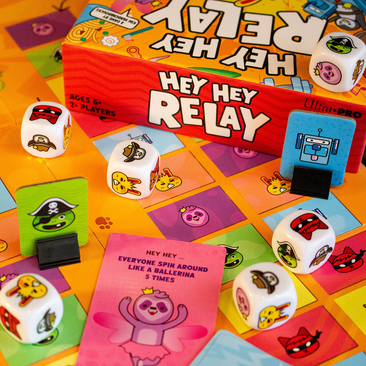 Hey Hey Relay Team Party Game - Fast-Paced Board Game for Families