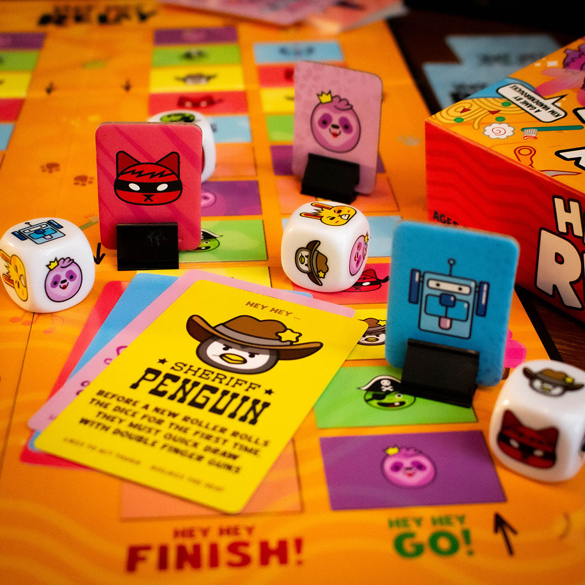 Hey Hey Relay Team Party Game - Fast-Paced Board Game for Families