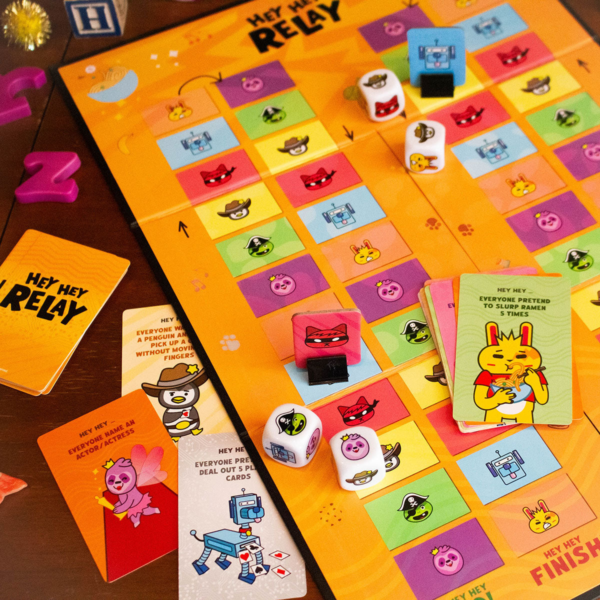 Hey Hey Relay Team Party Game - Fast-Paced Board Game for Families