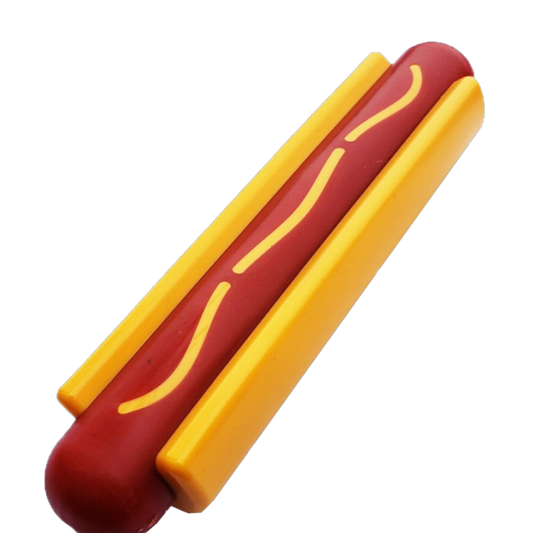 SodaPup Hot Dog Nylon Chew Toy for Aggressive Chewers | USA Made - Niksstuff