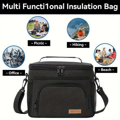 Insulated Lunch Bag Square Bento Cooler Tote