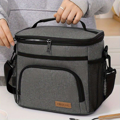 Insulated Lunch Bag Square Bento Cooler Tote