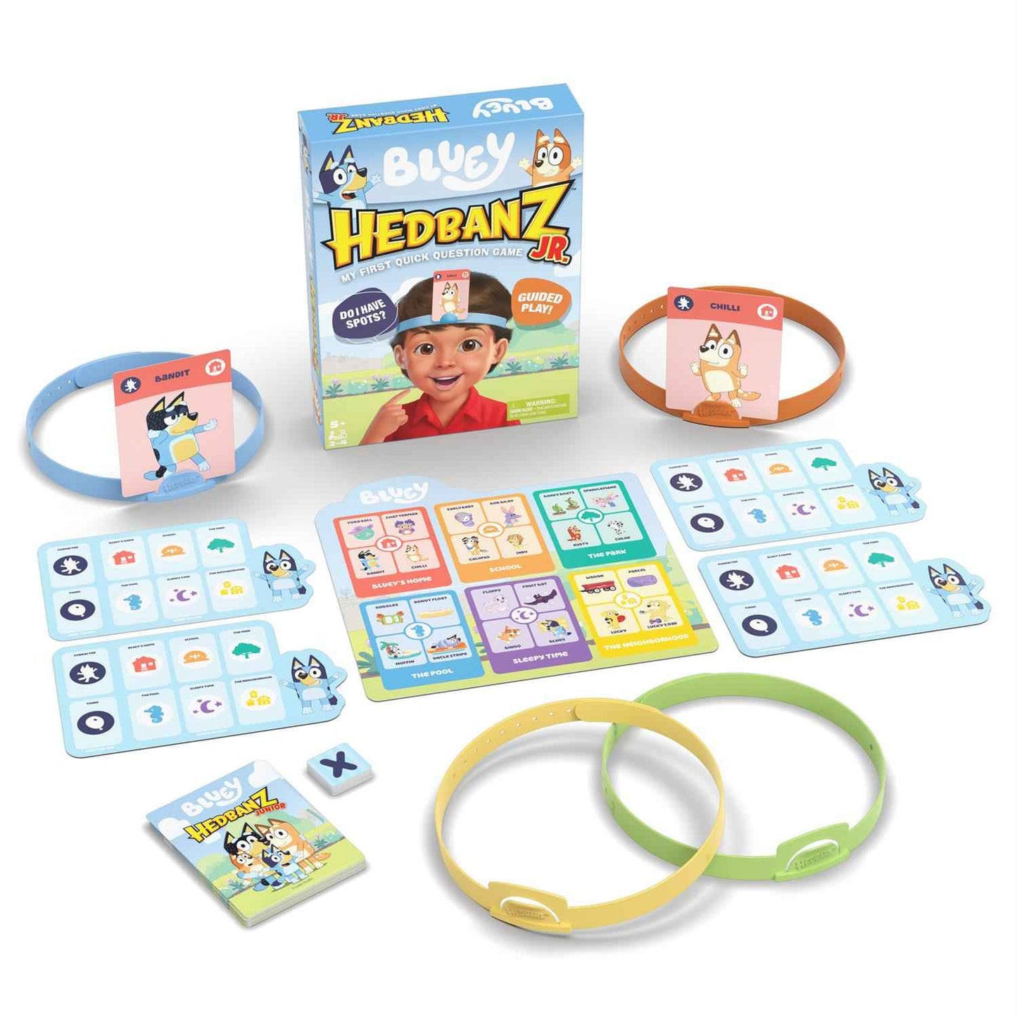 Bluey HedBanz Jr. Picture Guessing Board Game | 2–4 Players | Ages 5+