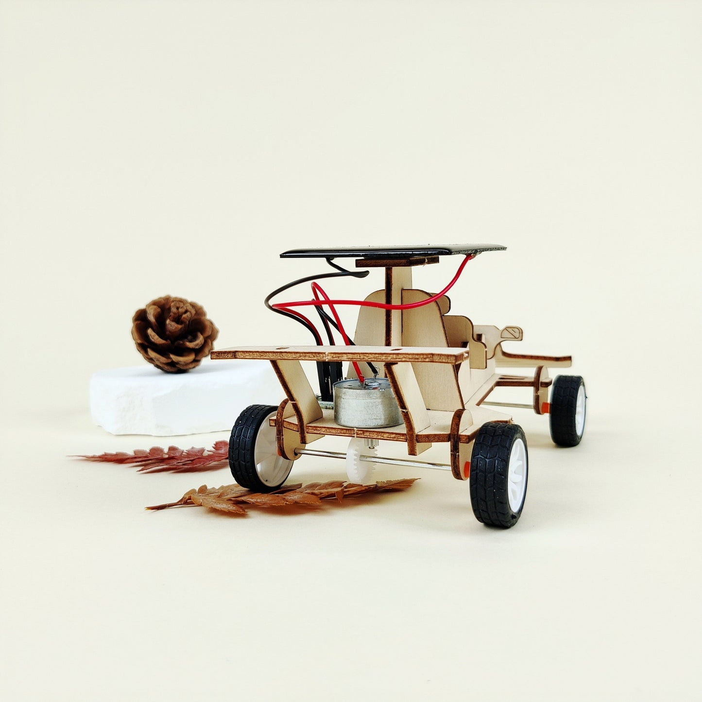 Solar Race Car DIY Kit | Renewable Energy STEM Toy for Kids Ages 8+ - Niksstuff