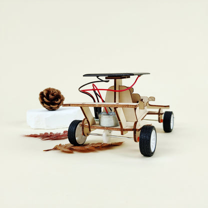 Solar Race Car DIY Kit | Renewable Energy STEM Toy for Kids Ages 8+ - Niksstuff