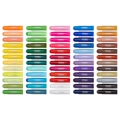 Kingart Tempera Paint Sticks - 60 Colors Washable Quick Drying