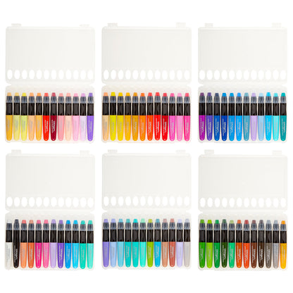 Kingart Mixed Media Gel Stick Crayons - 72 Colors Set