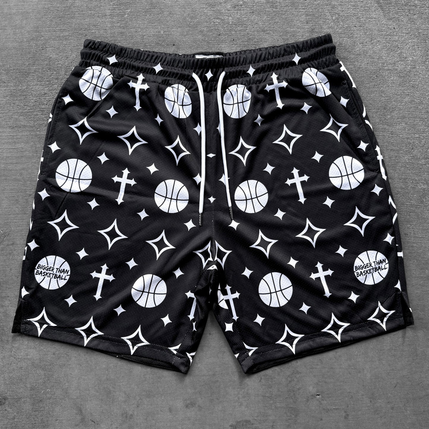 Bigger Than Basketball - Crossover - Shorts - Black | Youth & Adult - Niksstuff