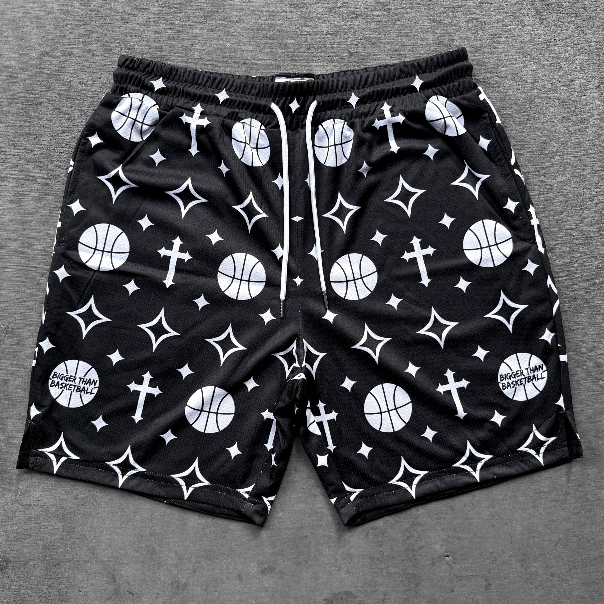 Bigger Than Basketball - Crossover - Shorts - Black | Youth & Adult - Niksstuff