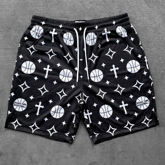 Bigger Than Basketball - Crossover - Shorts - Black | Youth & Adult - Niksstuff