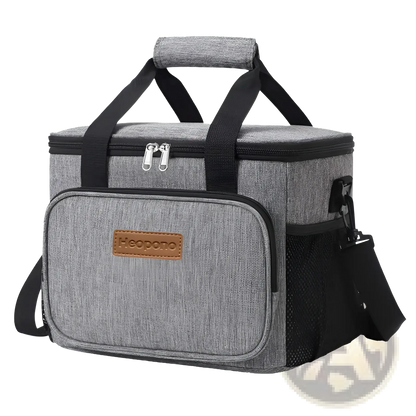 Insulated Lunch Bag | Large Crossbody Case | Oxford Cloth | 10L or 15L | 9 Colors