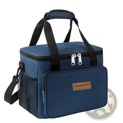 Insulated Lunch Bag | Large Crossbody Case | Oxford Cloth | 10L or 15L | 9 Colors