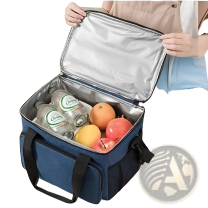 Insulated Lunch Bag | Large Crossbody Case | Oxford Cloth | 10L or 15L | 9 Colors