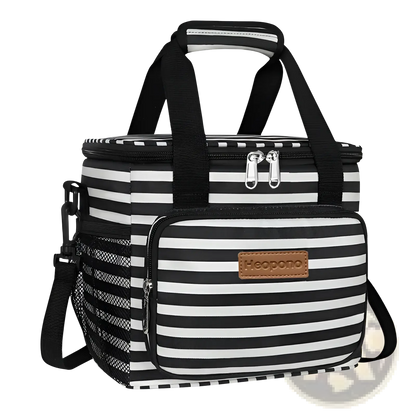 Insulated Lunch Bag | Large Crossbody Case | Oxford Cloth | 10L or 15L | 9 Colors