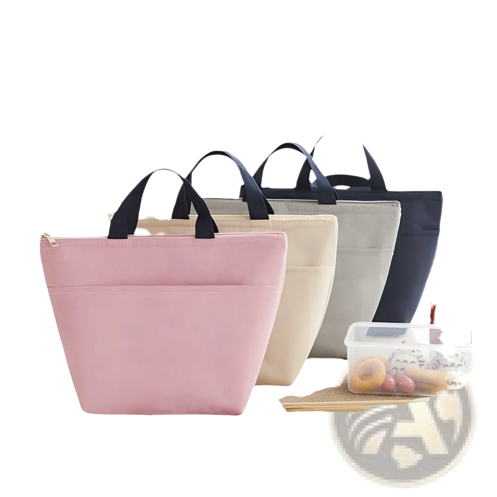 Insulated Oxford Bento Lunch Bag | Zipper Closure | 4 Colors | Heat & Cold Retention | ARBA Global - Niksstuff