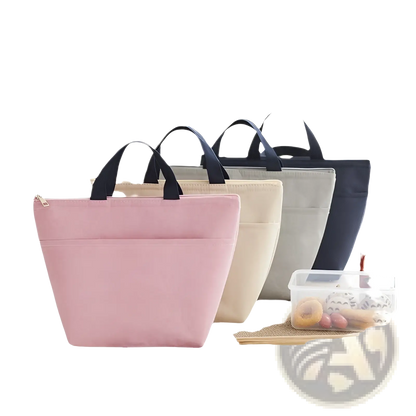 Insulated Oxford Bento Lunch Bag | Zipper Closure | 4 Colors | Heat & Cold Retention | ARBA Global - Niksstuff
