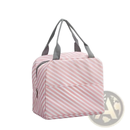 Insulated Waterproof Lunch Bag | 5 Patterns | Cactus, Flamingo, Flower, Leaf, Pink White | ARBA Global - Niksstuff