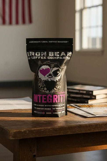Iron Bean Coffee Integrity Dark Roast Organic Coffee Beans