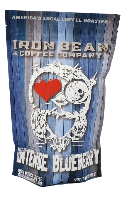 Intense Blueberry Flavored Coffee | 12oz | Whole Bean or Drip Grind | Iron Bean Coffee Company - Niksstuff