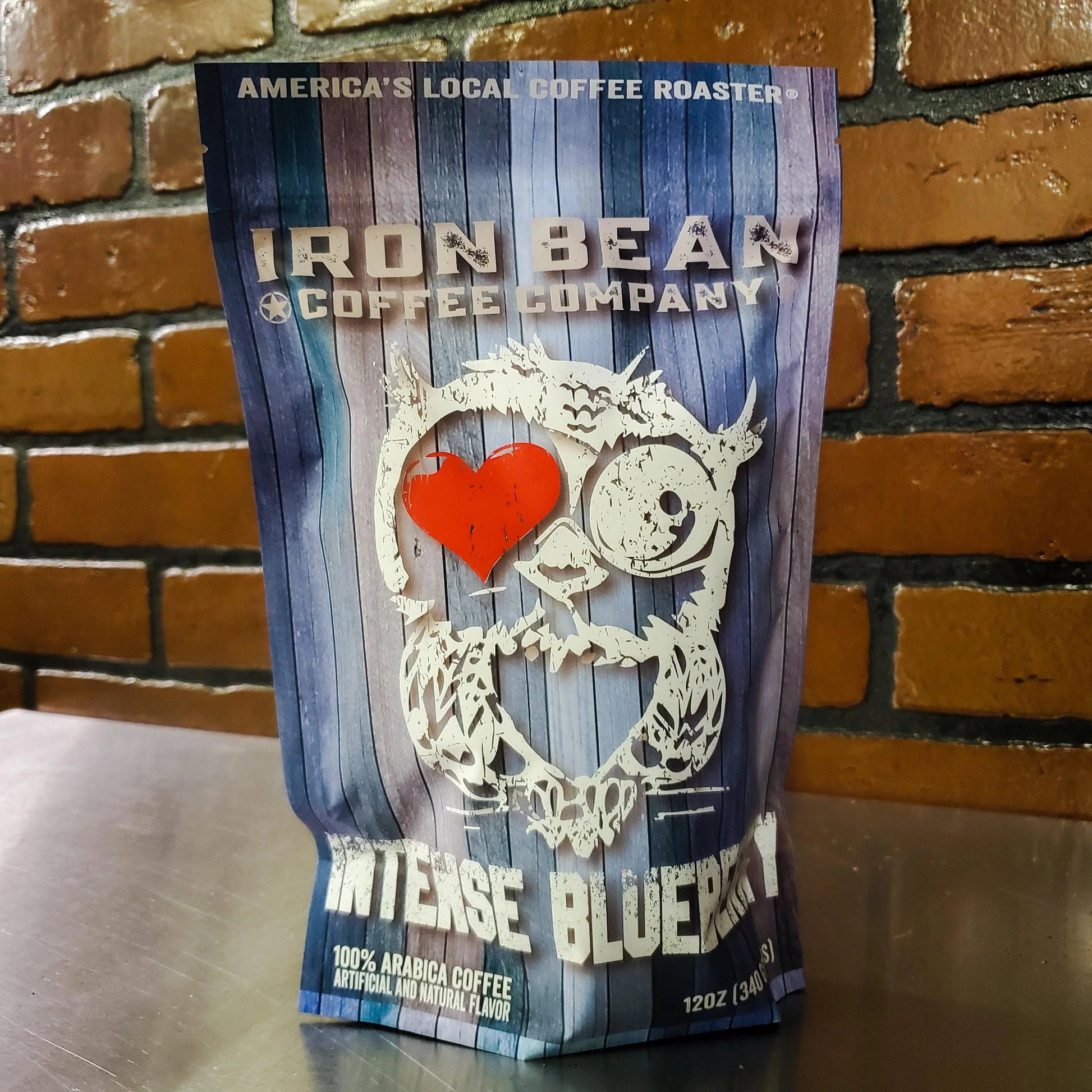 Intense Blueberry Flavored Coffee | 12oz | Whole Bean or Drip Grind | Iron Bean Coffee Company - Niksstuff