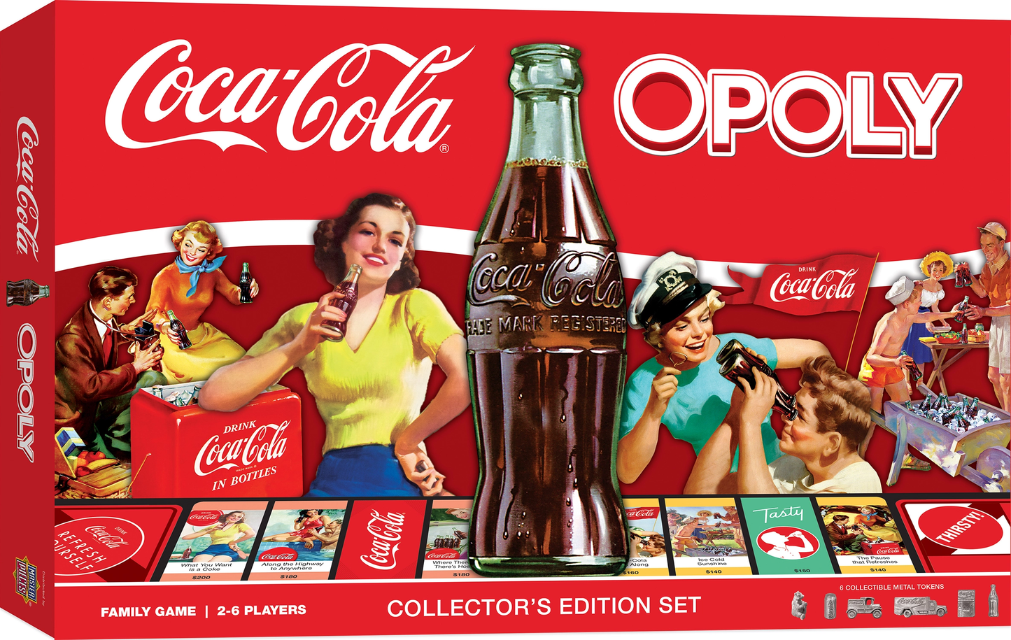 Coca-Cola Opoly Board Game | Monopoly-Style Retro Collector's Game - Niksstuff