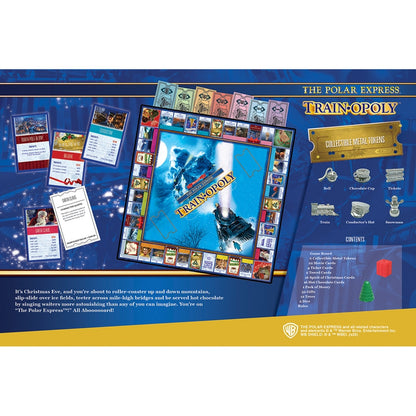The Polar Express Train-Opoly Board Game | Holiday Monopoly-Style Game - Niksstuff