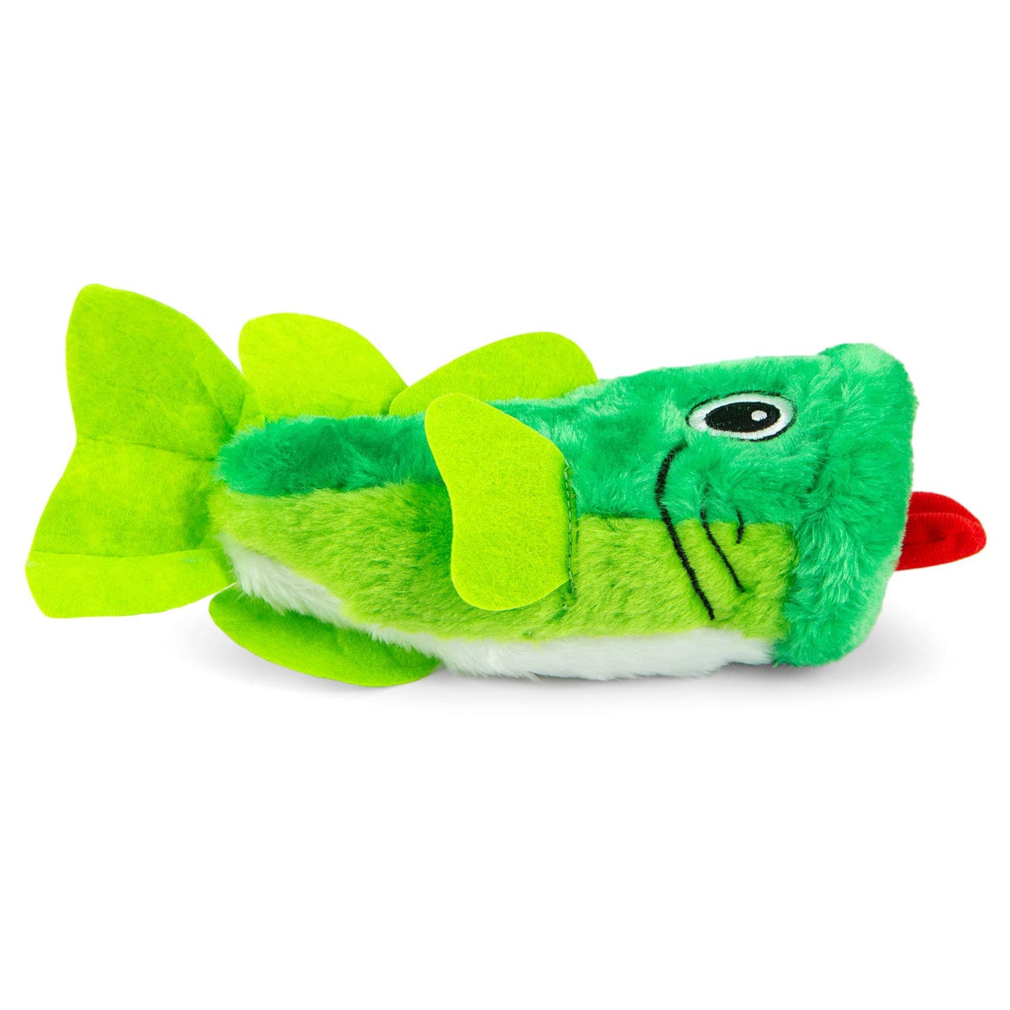 Jeffers Big Mouth Bass Plush Squeaker Dog Toy | 9"L | Soft & Cuddly - Niksstuff