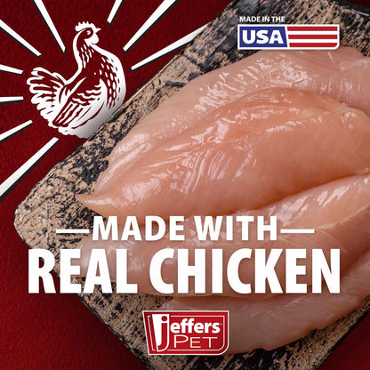 Jeffers Chicken Jerky Dog Treats | 24 oz | 100% Natural | Grain-Free | Made in USA | 1 or 2 Pack
