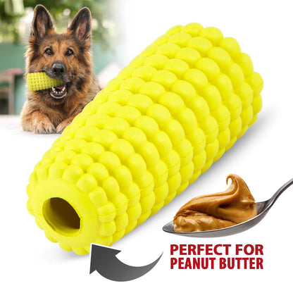 Jeffers Corn Cob Stuffable Treat Dispenser Dog Chew Toy | Natural Rubber | Medium | 1 or 2 Pack