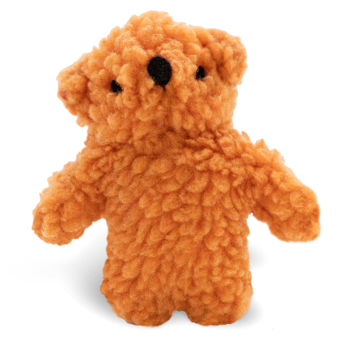 Jeffers Fleecy Bear Plush Squeaker Dog Toy | Soft Fleece | Built-In Squeaker | 5" or 8" | Single or 6-Pack