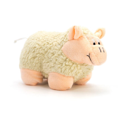 Jeffers Fleecy Lamb Squeaker Dog Toy | 5" & 9" | Soft Plush Squeaky Toy - Niksstuff