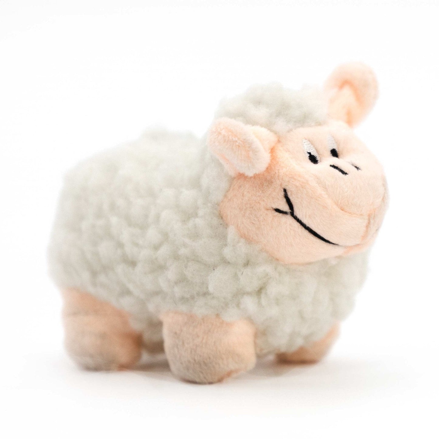 Jeffers Fleecy Lamb Squeaker Dog Toy | 5" & 9" | Soft Plush Squeaky Toy - Niksstuff
