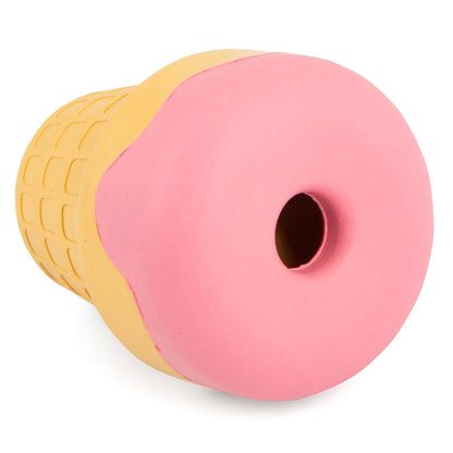Jeffers Ice Cream Cone Dog Chew Toy | Stuffable Treat Dispenser | Natural Rubber | S, M or L | 1 or 2 Pack