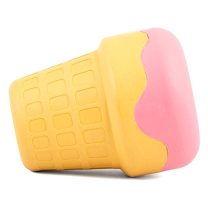 Jeffers Ice Cream Cone Dog Chew Toy | Stuffable Treat Dispenser | Natural Rubber | S, M or L | 1 or 2 Pack