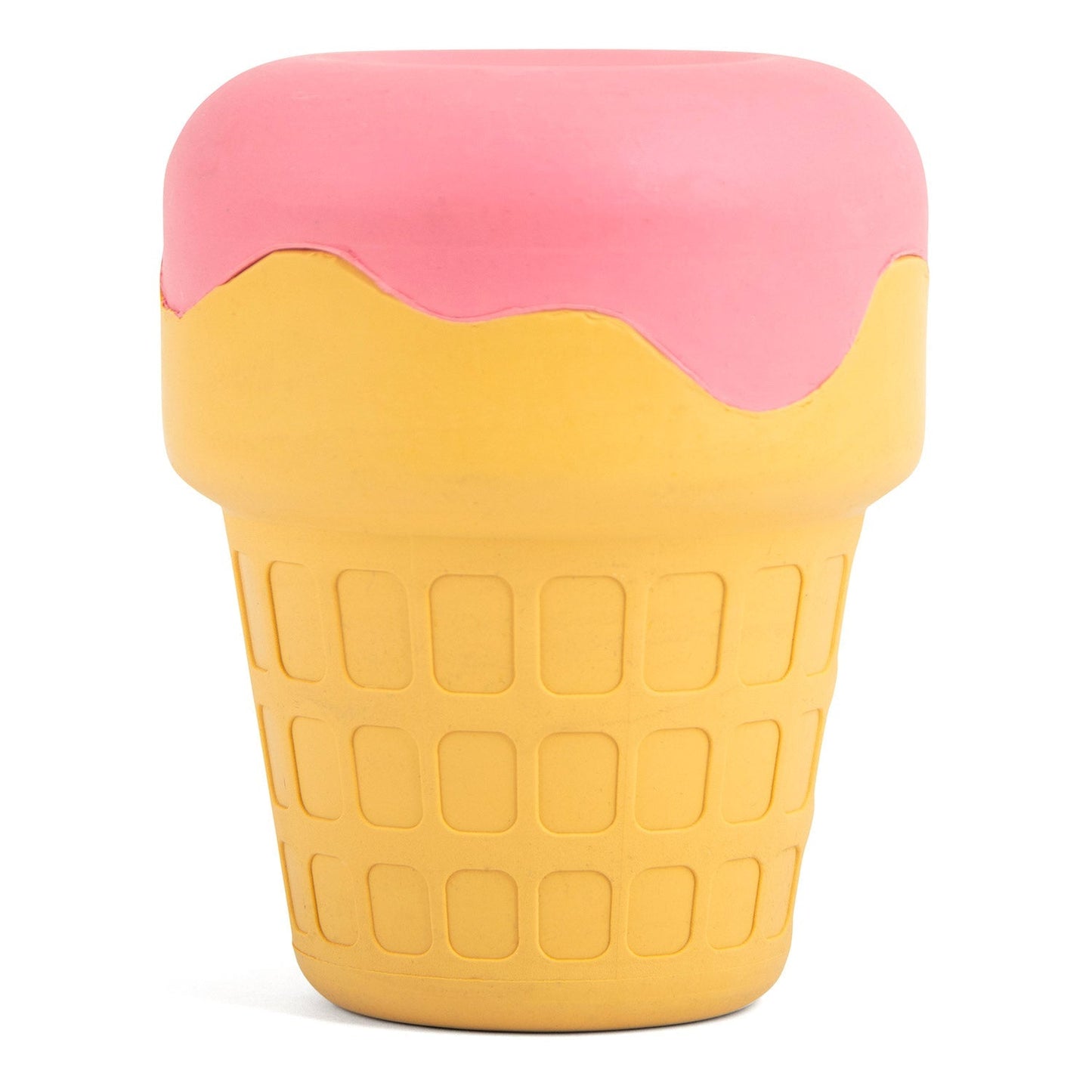 Jeffers Ice Cream Cone Dog Chew Toy | Stuffable Treat Dispenser | Natural Rubber | S, M or L | 1 or 2 Pack