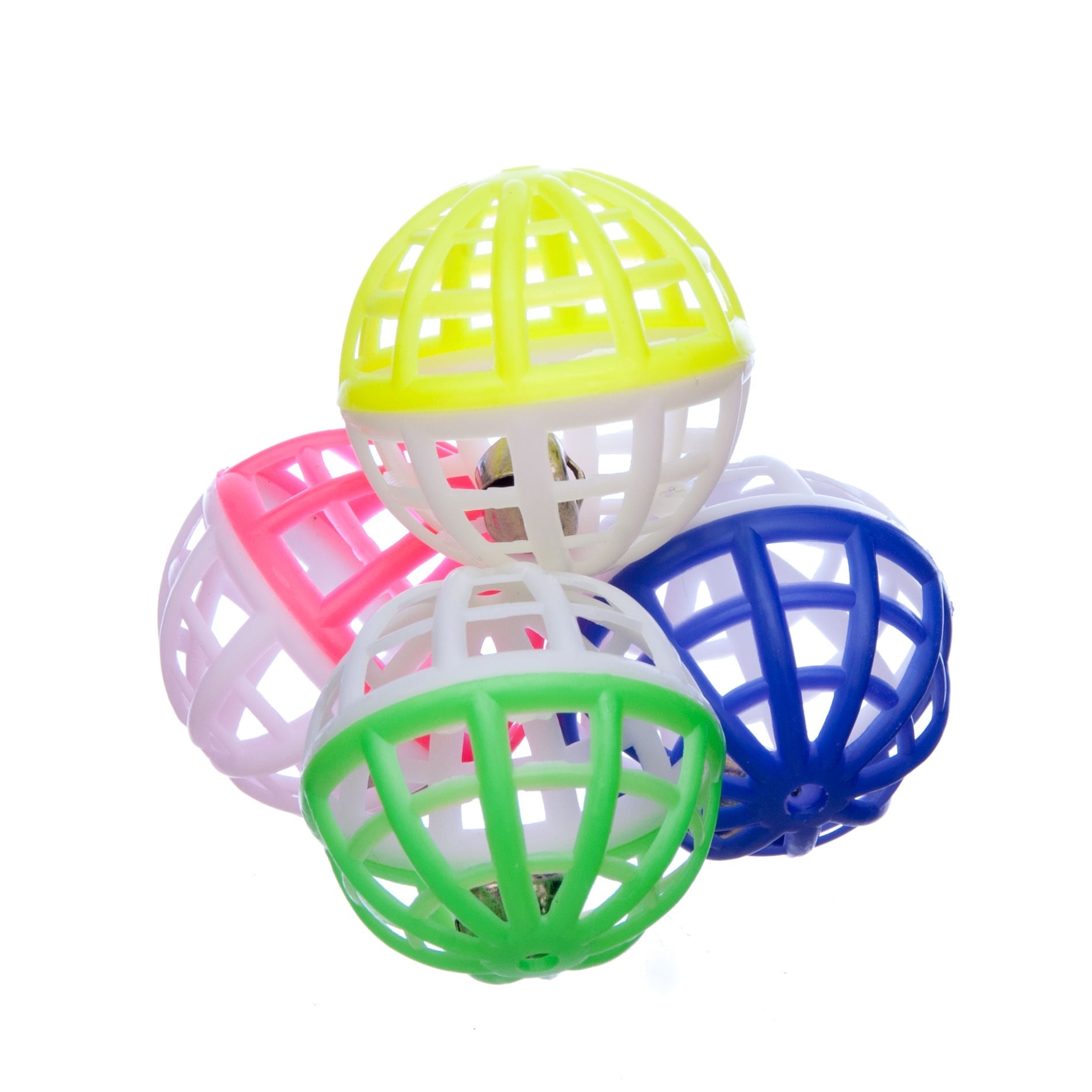 Jeffers Jingle Balls Cat Toy | 4-Pack | Assorted Colors - Niksstuff