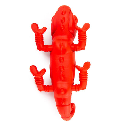 Jeffers Red Chameleon Natural Rubber Dental Chew Toy | Medium Chewers | Eco-Friendly | Jeffers - Niksstuff