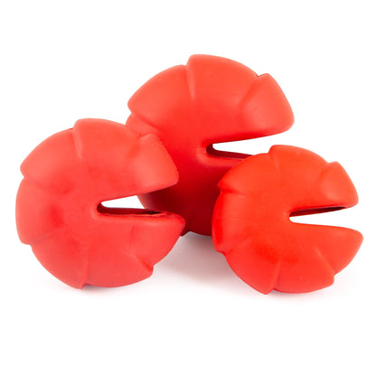 Jeffers Red Millipede Dog Chew Toy | Treat Dispenser | Natural Rubber | Small, Medium or Large | 1 or 2 Pack