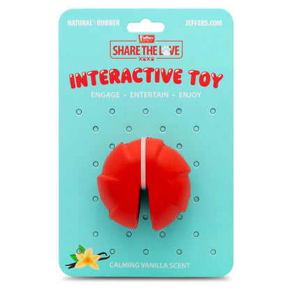 Jeffers Red Millipede Dog Chew Toy | Treat Dispenser | Natural Rubber | Small, Medium or Large | 1 or 2 Pack