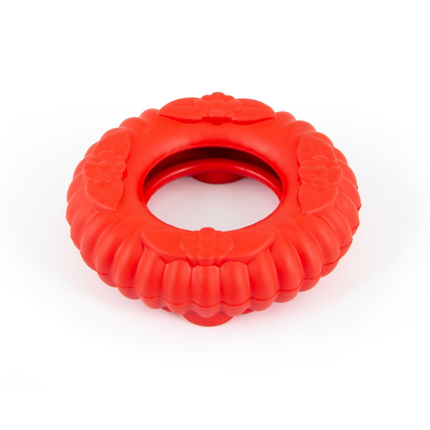 Jeffers Red Virgo Tugger Dog Toy | Tug-of-War + Chew | Natural Rubber | Small or Large | 1 or 2 Pack